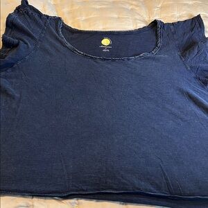 Anthropologie Plus Women's flutter sleeve  T-Shirt